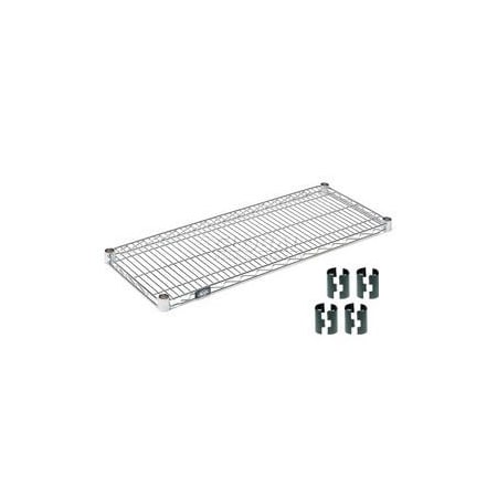 Global Equipment Nexel    S1454Z Poly-Z-Brite    Wire Shelf 54"W x 14"D 561537